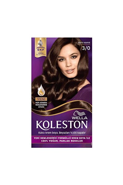 Wella Koleston Kit Saç Boyası 3/0 Koyu Kahve