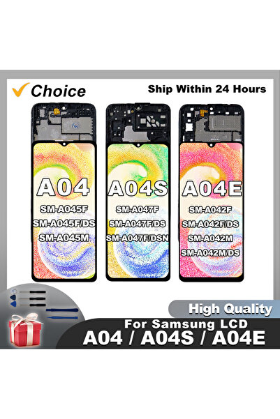 Choice3 شاشة A04E مع إطار IPS لشاشة A04E LCD، وشاشة A042F A04، وشاشة A045 مع ...