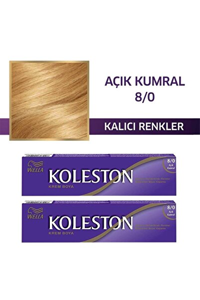 Wella Koleston Tüp Saç Boyası 8/0 Açık Kumral X 2 Adet