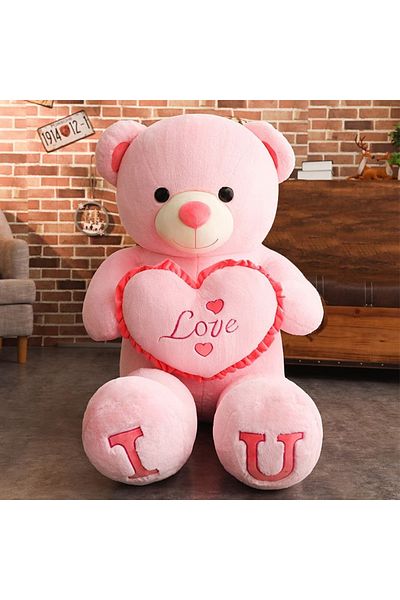 Choice 100CM Red 2 80/100Cm Big Pink Plush Toy Teddy Bear Giant Stuffed Animals Birthday valentines day Gif