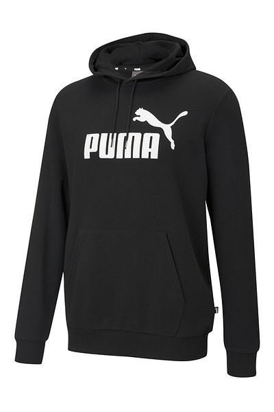 Puma Мъжки суичъри Ess с голямо лого - ежедневна черна качулка 58668801