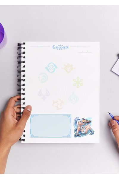 Home Genshin Mualani Spiral Notebook A5 (50 Sheets)