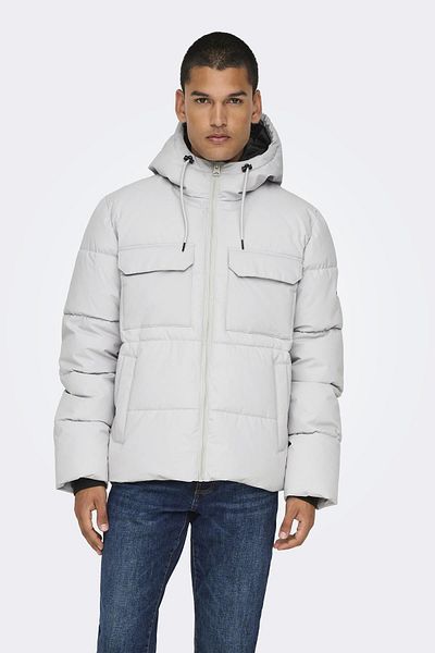 Only & Sons Onselıjah Pckt - Hood Jacket, Noos A.Grey, Otw Model 22029661