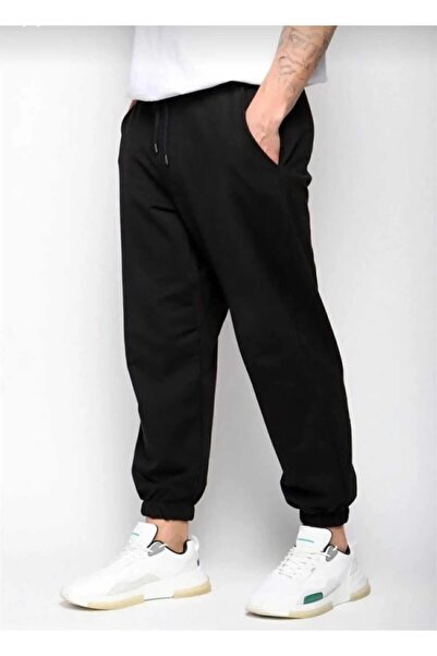 THE WHITE Men's Large Size Elastic Leg Sweatpants