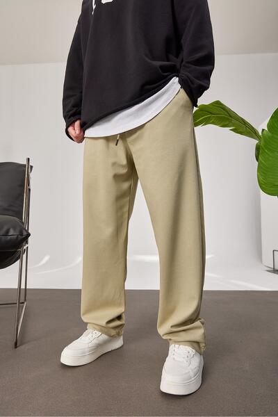 NOMARC Khaki Seasonal Gabardine Trousers