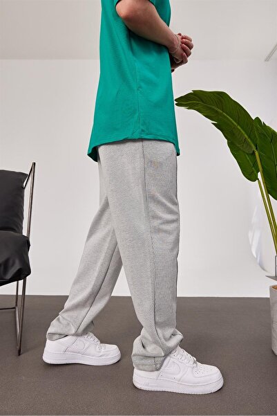 NOMARC Çima Patterned Gray Trousers