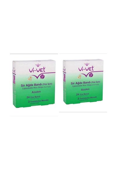 Vi-vet Azulen Face Wax Tape - 24X2 Pieces