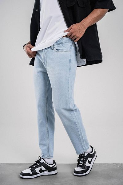 NOMARC 16361 Boyfriend Fit Μπλε Τζιν