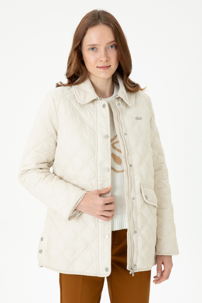 U.S. Polo Assn. Stone Colored Women's Coat 50271106 -Vr049