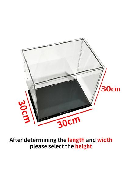 Choice صندوق عرض 6 مقاسات 30x30x30 سم لتجميع المقتنيات، صندوق عرض شفاف من الأكريليك لحماية المقتنيات