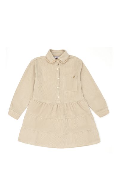 U.S. Polo Assn. Μακρυμάνικο υφασμένο φόρεμα για κορίτσι - Sand50271199-VR085