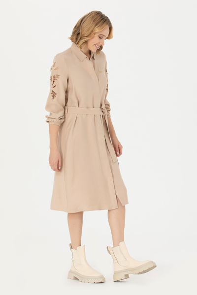 U.S. Polo Assn. Kadın Kum Dokuma Elbise 50271167-VR085