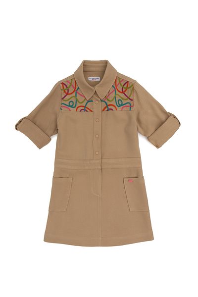 U.S. Polo Assn. Girl's Sand Woven Dress 50271202 -Vr085