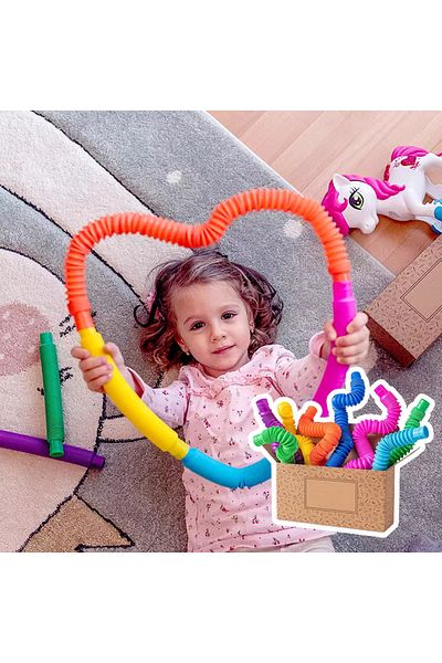 Choice 1-8Pcs Tubes Sensory Toy Fidget Stress Relieve Squeeze Toys Strbess Relief Educational Antistress...