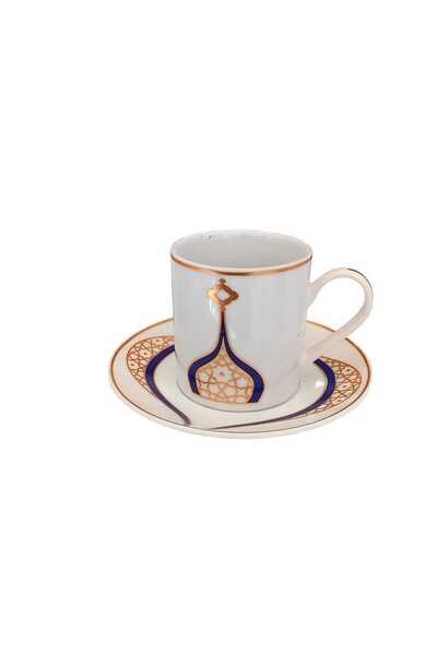 ariana sytle 12 Parça 6 Kişilik Taç Mahal Türk Kahve Fincan Takımı