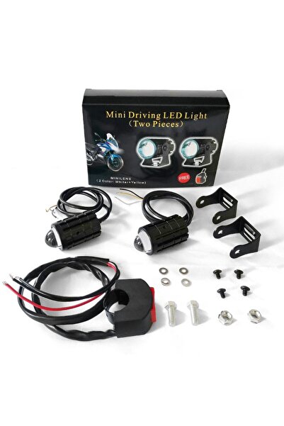 Choice زوج من مصابيح أمامية LED فائقة السطوع للدراجات النارية من إيروسون، قطع...