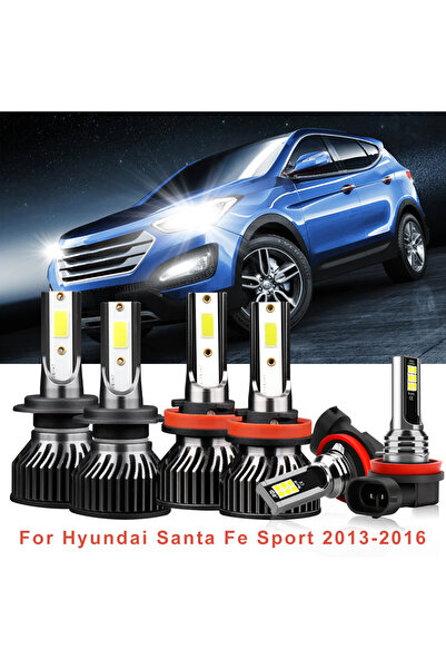 Choice High Low Fog Kit White 6x Combo LED Headlight High Low Beam Fog Light Bulbs Kit H7 H11 Replacement F