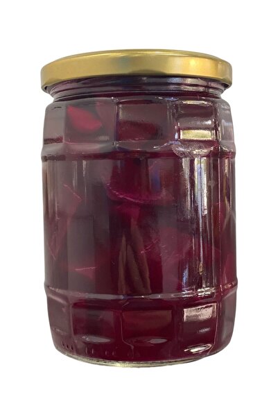 fermes KIRMIZI PANCAR TURŞUSU KATKISIZ DOĞAL EV YAPIMI 750 CC CAM KAVANOZ