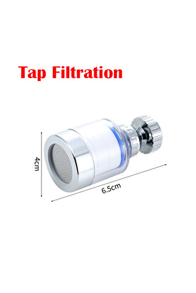 Choice فلتر صنبور أبيض دوار 360 درجة، فلتر تنقية مياه صنبور المطبخ، فلتر إزال...