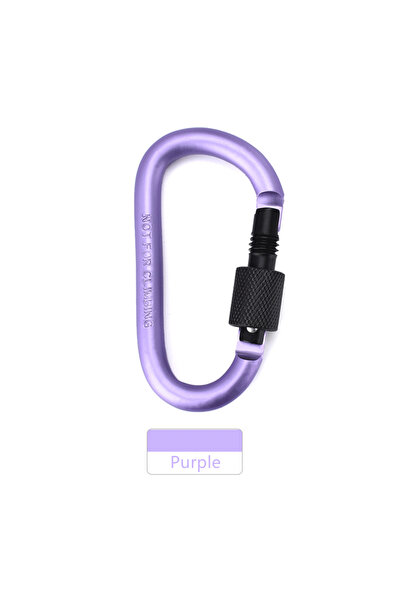 choice2 حلقة مفاتيح كارابين من الألومنيوم، قطعة واحدة، لون بنفسجي، على شكل حر...