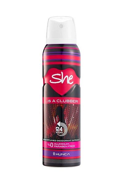 She She Is A Clubber Deodorant For Women 100ملمزيل عرق إز إيه كلوبر للنساء من شي 100مل