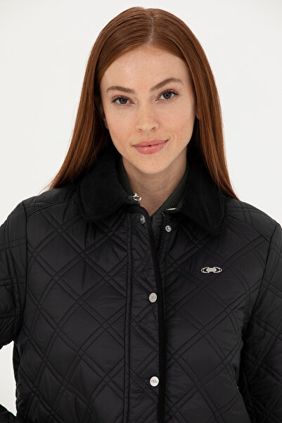 U.S. Polo Assn. Palton negru pentru femei 50271106-VR046