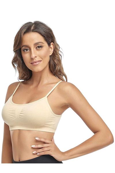 Uniquetrenders حمالة صدر نسائية رفيعة مبطنة 3 قطع