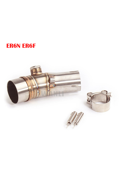 Choice ER6N ER6F Motorcycle Exhaust Modified Motorbike Escape Moto 50.8mm Middle Link Pipe Slip on For Kawa