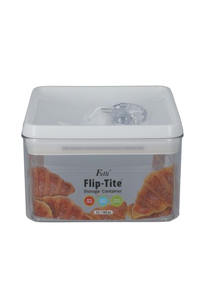Felli Flip-Tite Square Storage Container 3 Liter