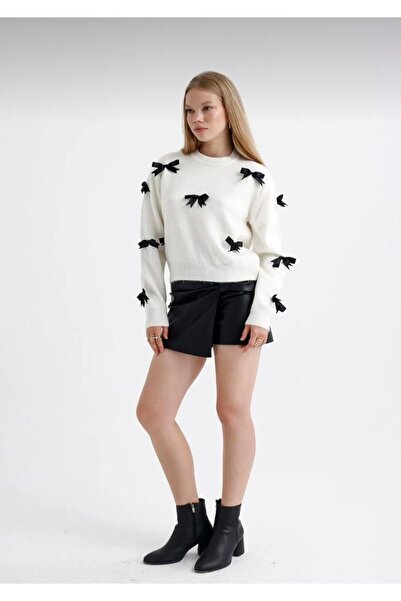 tilvess Knitwear Sweater - Bow Detail