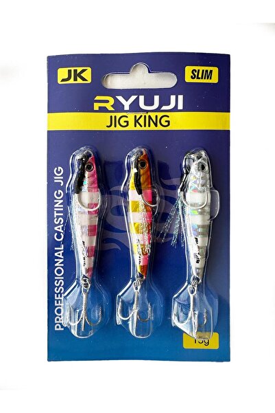 RYUJI Jig King Zebra Mix 3 Adet - Jig Yem 10gr