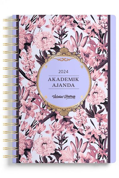 Victoria's Journals Ακαδημαϊκό Πρόγραμμα Εργασιών 2024-2025 - Σπιράλ 17x23cm, 100γρ