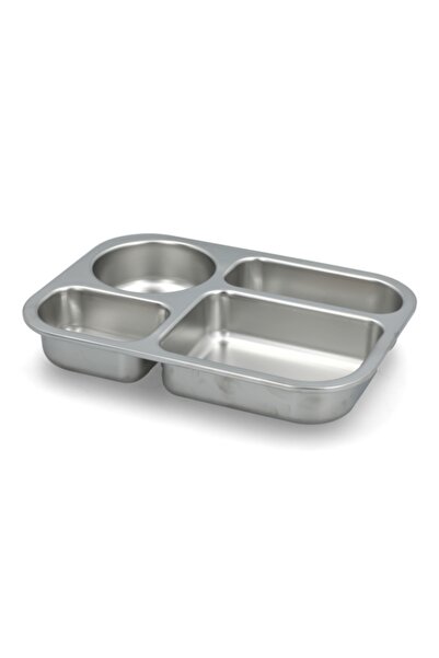 Smash صندوق بينتو من الفولاذ المقاوم للصدأ آمن للاستخدام في الفرن بأربعة أقسام بسعة 850 مل