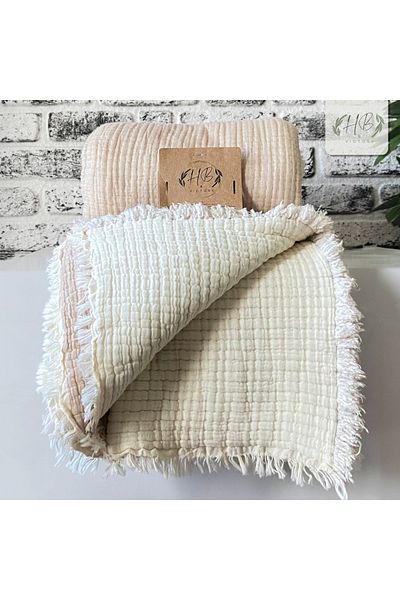 Tasarım Hb&Victory Muslin Blue 6-Layer Quilt/Double 240X220 Cm.