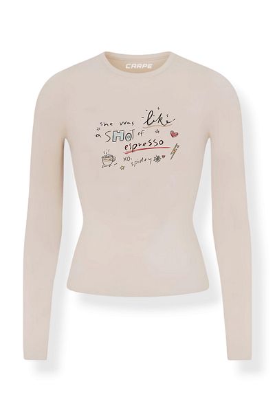 Carpe Espresso Colored Long Sleeve Full Length Blouse