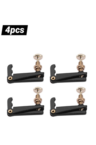 Choice1 4pcs 4pcs 4/4-3/4 Plated Iron Violin Fine Tuners Spinner Adjuster Str...