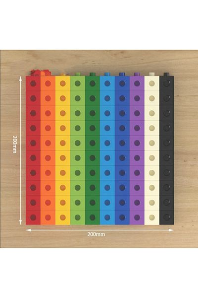 Choice 100 قطعة/المجموعة 2x2x2 سم مربع شكل مكعب بناء كتل ألعاب تعليمية للأطفال الأطفال DIY تجميعها...