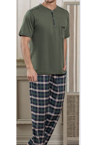 Pelin Pijama Patted Men's Pajamas -2714 - Saks