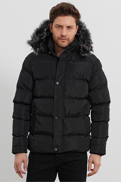 yakamor Men's Hooded Puffer Jacket