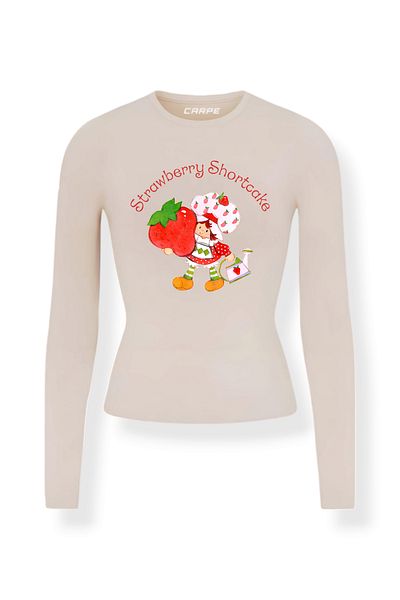 Carpe Strawberry Shortcake Long Sleeve Full Length Blouse