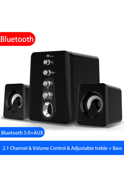 Choice مكبرات صوت كمبيوتر سوداء، نظام مسرح منزلي، مضخم صوت جهير للكمبيوتر، مكبر صوت بلوتوث، موسيقى، صوت محيطي رباعي الأبعاد