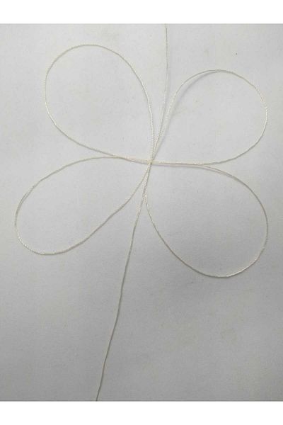 Eskişehir hobi sanat 50 μέτρα Κρεμ Χρώμα 0,3 mm Λεπτό σχοινί χάντρας προσευχής