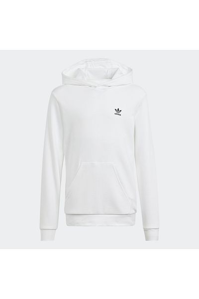 adidas Детски суитшърт с качулка и бяла качулка - Iu3044