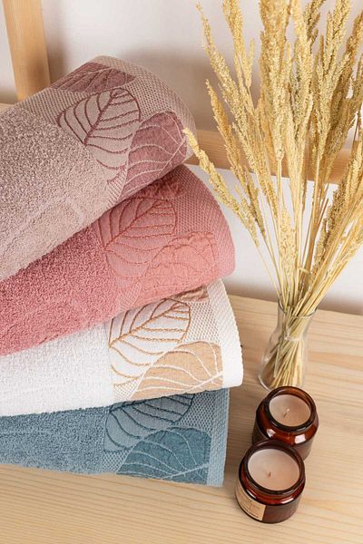 Elaganya Premium 4 Hand Face Towel Set 100% Cotton