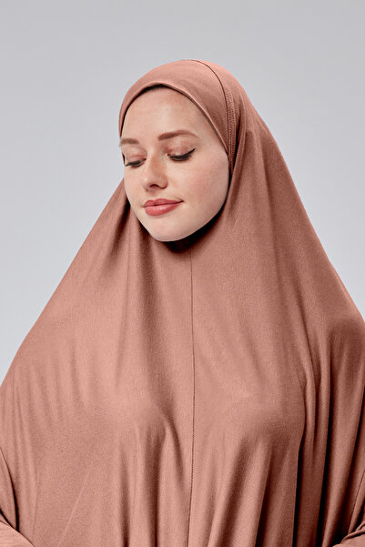 Sonbaharmoda Φόρεμα προσευχής - δύο τεμάχια, οργανικό βαμβάκι, ελαστικό μανίκι, αντιολισθητική φούστα, χτενισμένο βαμβακερό μουσουλμανικό