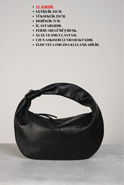 Çantacımstore Geantă de mână Jordie XL pentru femei, neagră (DIMENSIUNE MARE)