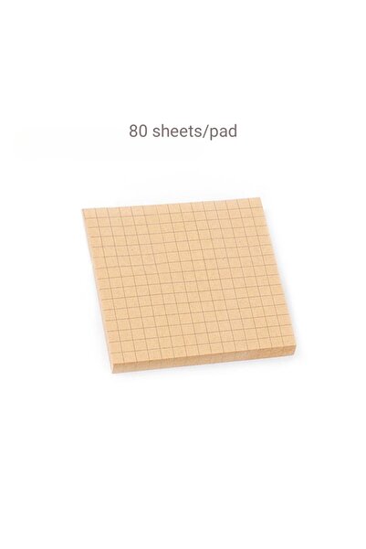 Choice1 ثلاث عبوات من دفاتر الملاحظات اللاصقة المصنوعة من ورق كرافت أصفر اللو...