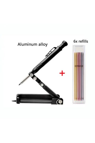 Choice Scribing Tool Set Carpentry Graffiti Line Measuring Hand Tools Multi-function Scribing Tool Aluminum