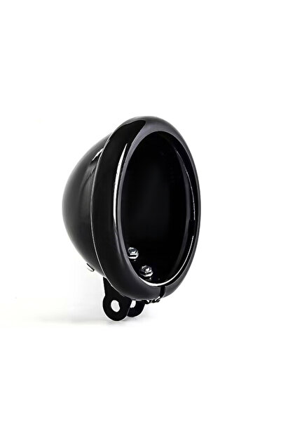 Choice black Motorcycle Black Headlight Light 5.75" 5 3/4 inch Bucket Housing...