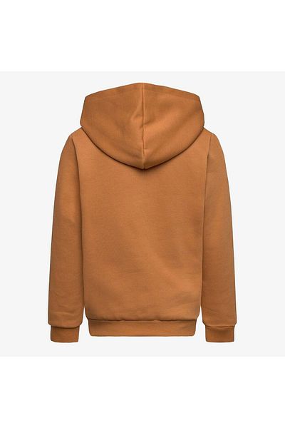 Puma Мъжка кафява качулка с голямо лого Ess